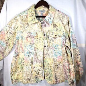 Analogy Plus Women's Pastel Captains Jacket Size 2X